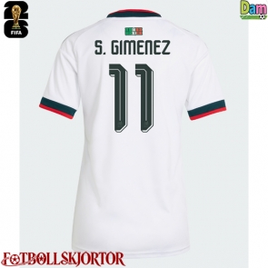 Mexiko Santiago Gimenez #11 Bortatröja Dam VM 2026 Kortärmad